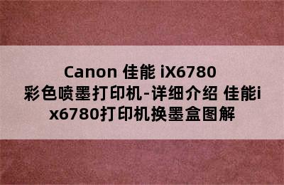 Canon 佳能 iX6780 彩色喷墨打印机-详细介绍 佳能ix6780打印机换墨盒图解